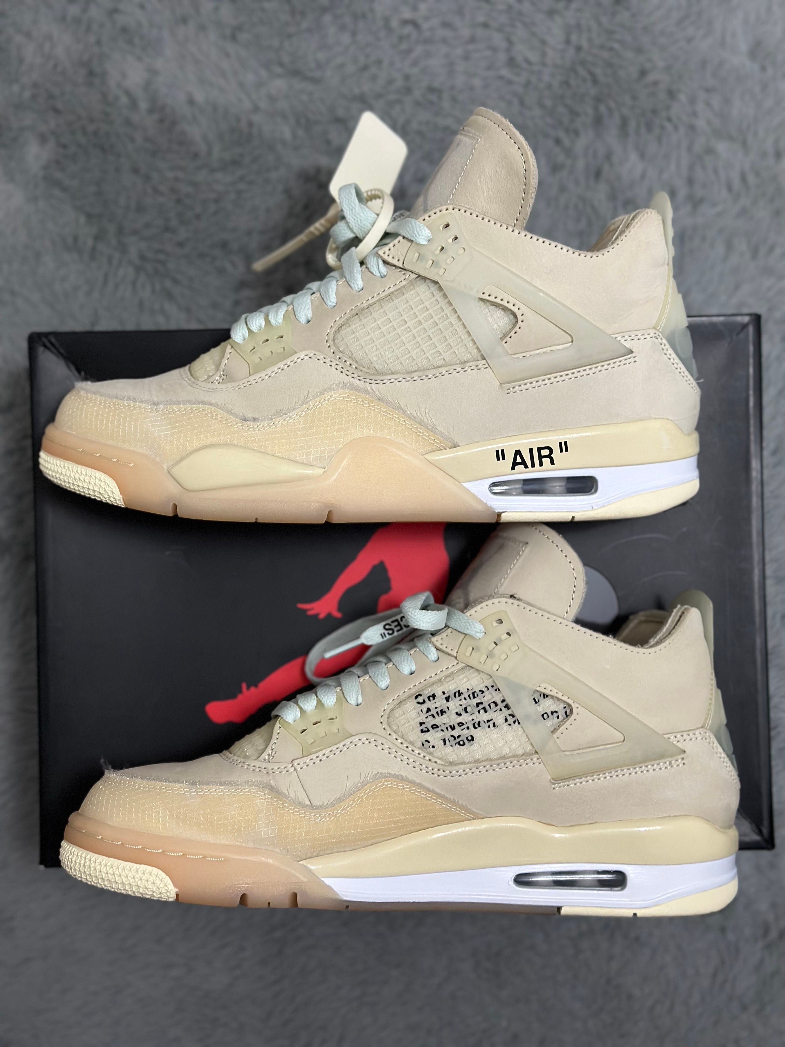 Off-White × Nike Women's Air Jordan 4 SP "Sail"