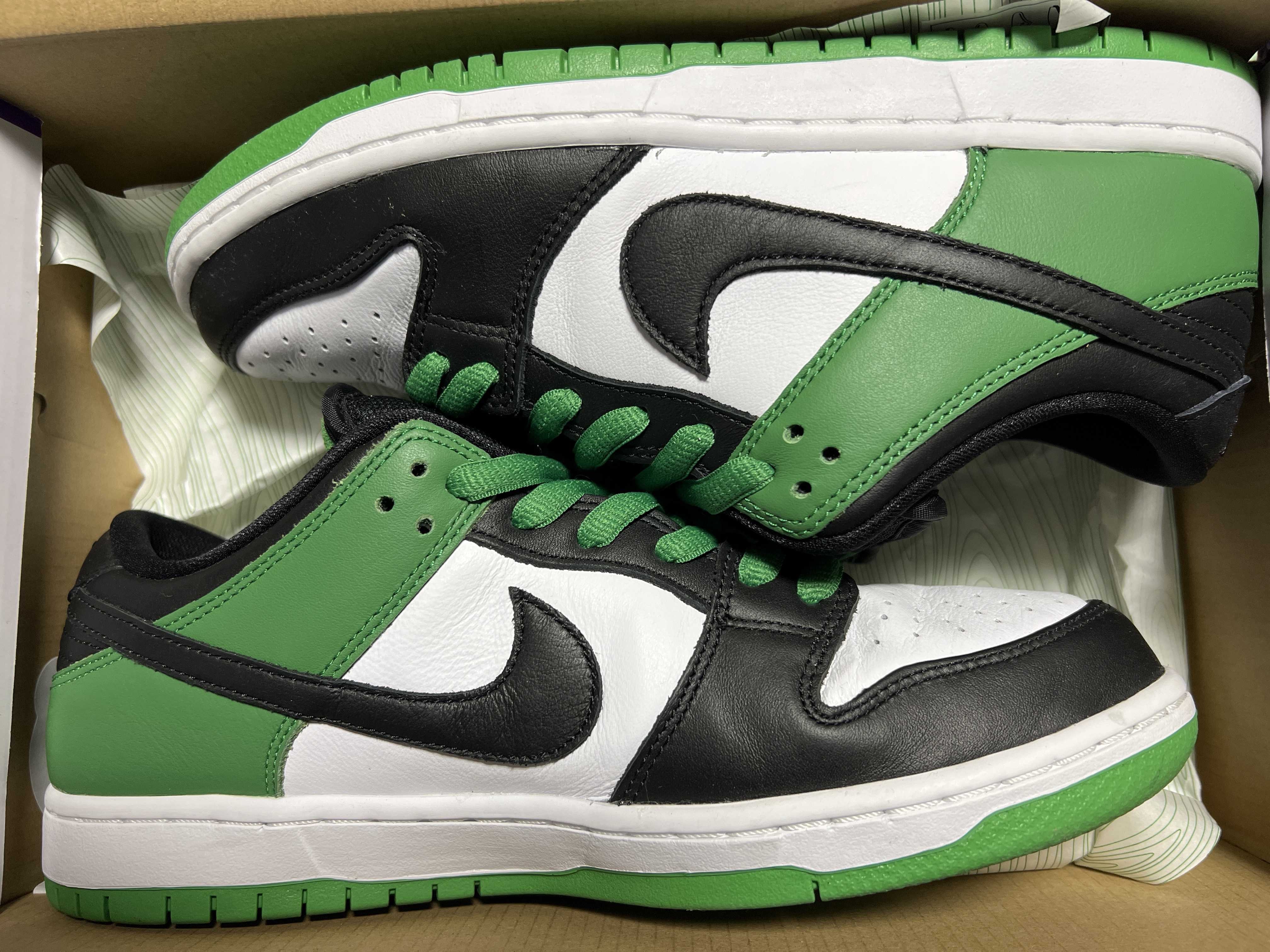 Nike SB Dunk Low Pro "Black and Classic Green"
