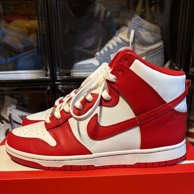 Nike Dunk High "Championship White and Red"
