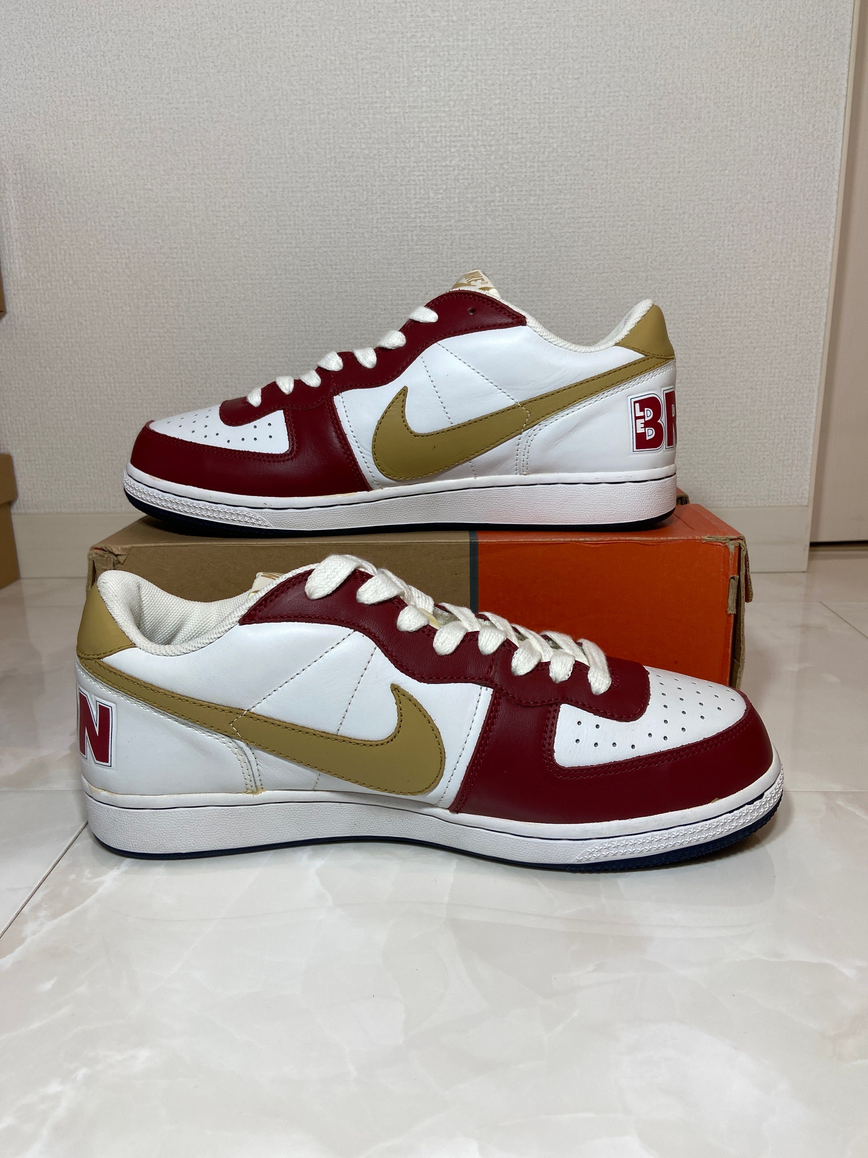 Nike Terminator Zoom Low LeBron "White/Jersey Gold Varsity Crimson College Navy"