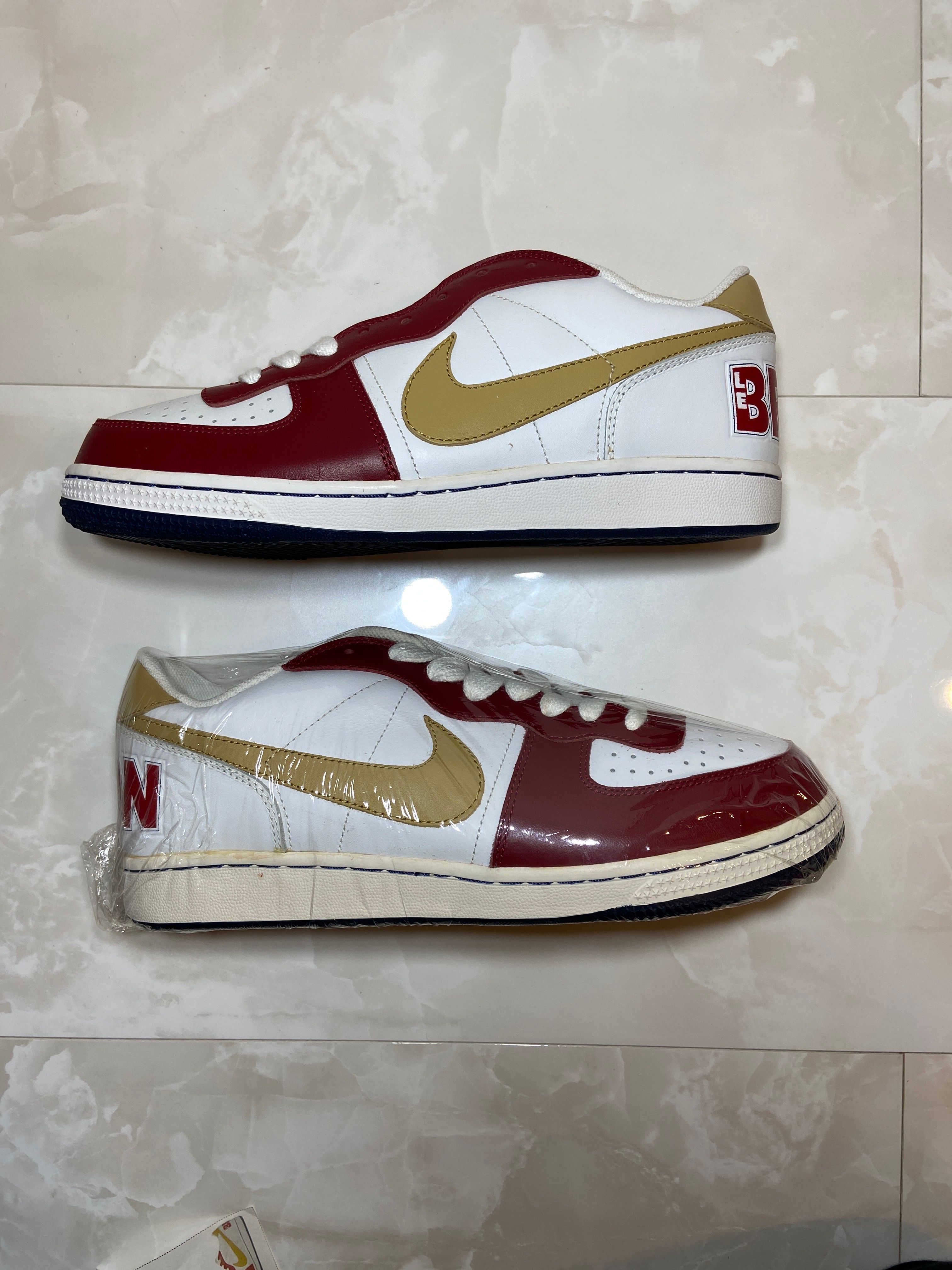 Nike Terminator Zoom Low LeBron "White/Jersey Gold Varsity Crimson College Navy"