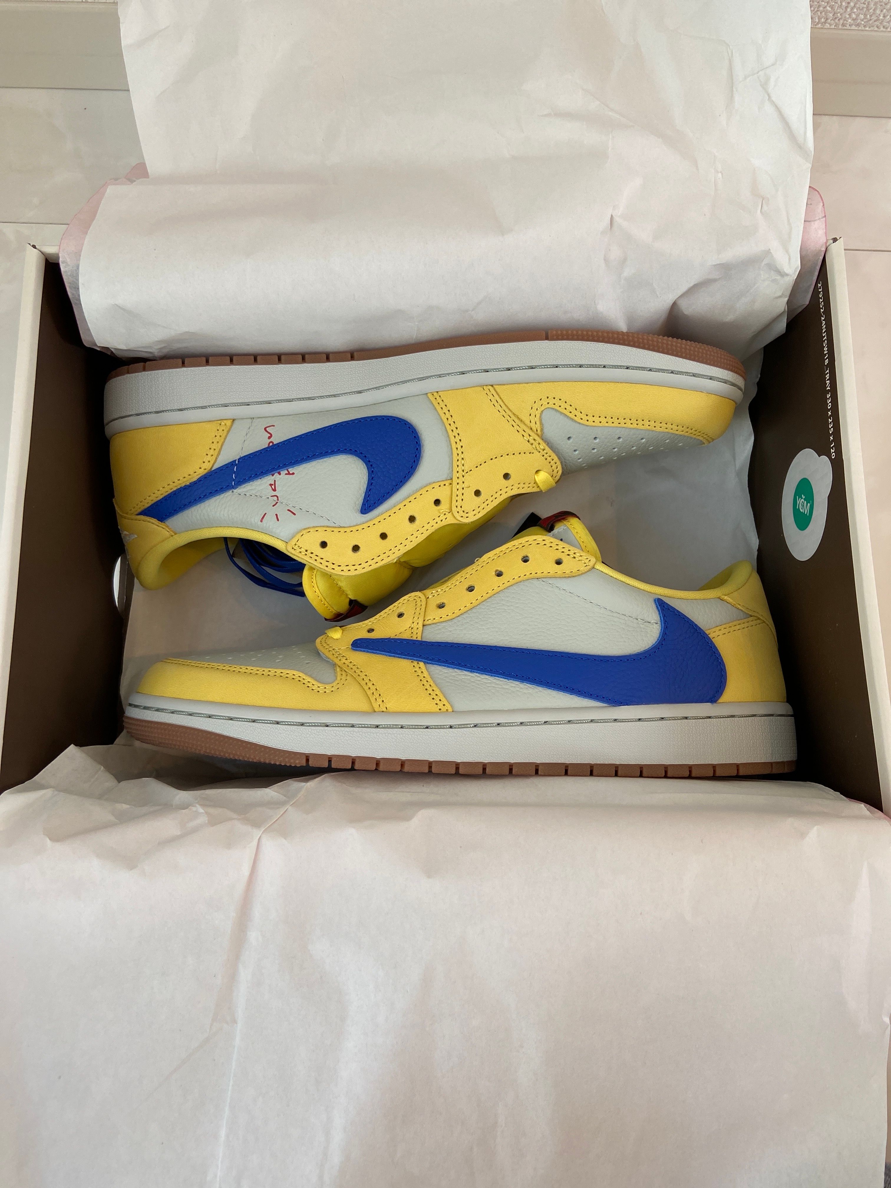 Travis Scott × Nike Women's Air Jordan 1 Retro Low OG "Canary"