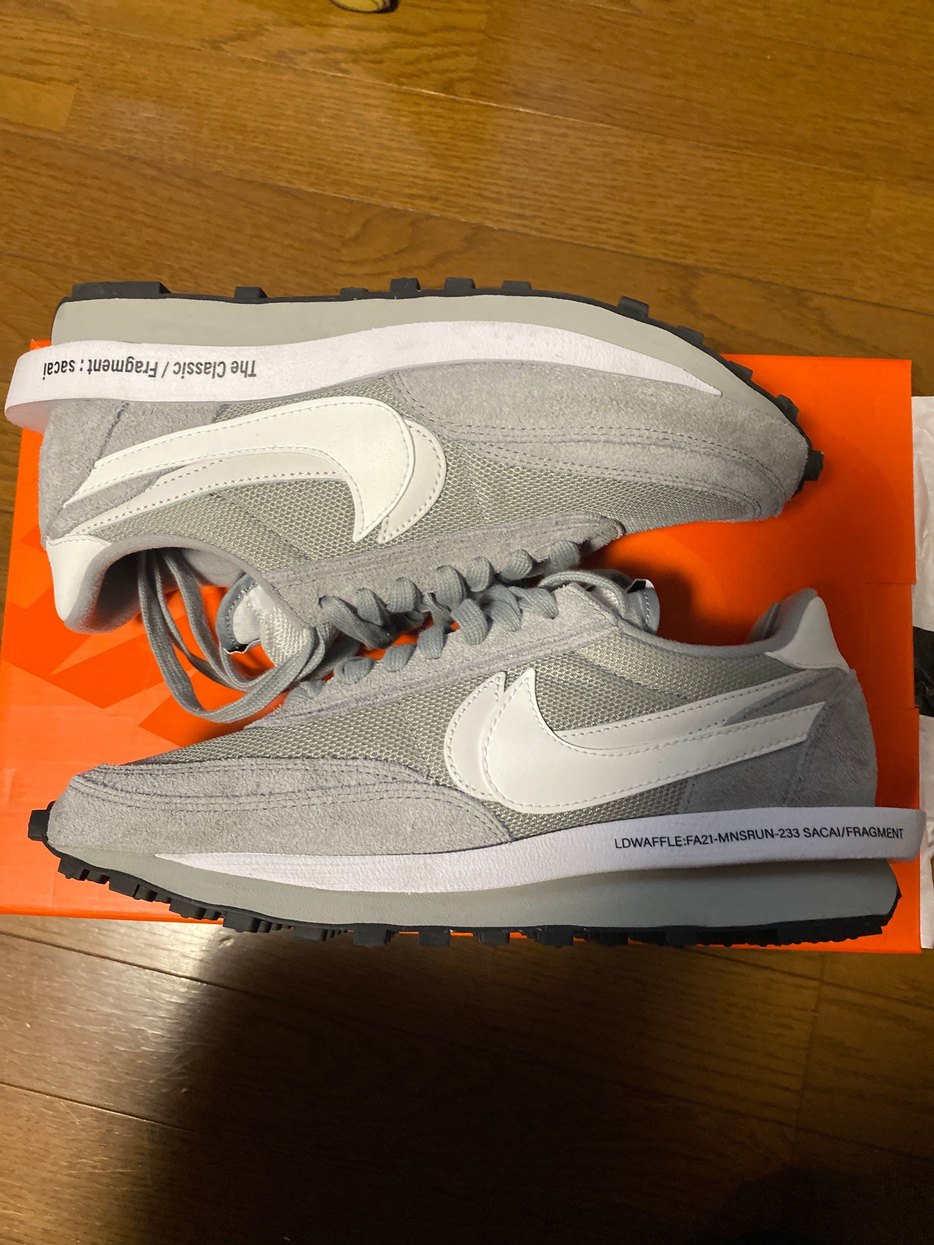Fragment × sacai × Nike LD Waffle "Light Smoke Grey"