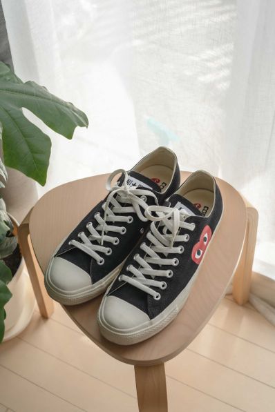 PLAY COMME des GARCONS × Converse All Star OX "Black"