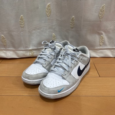 Nike Dunk Low Mini Swoosh "Grey/Navy"