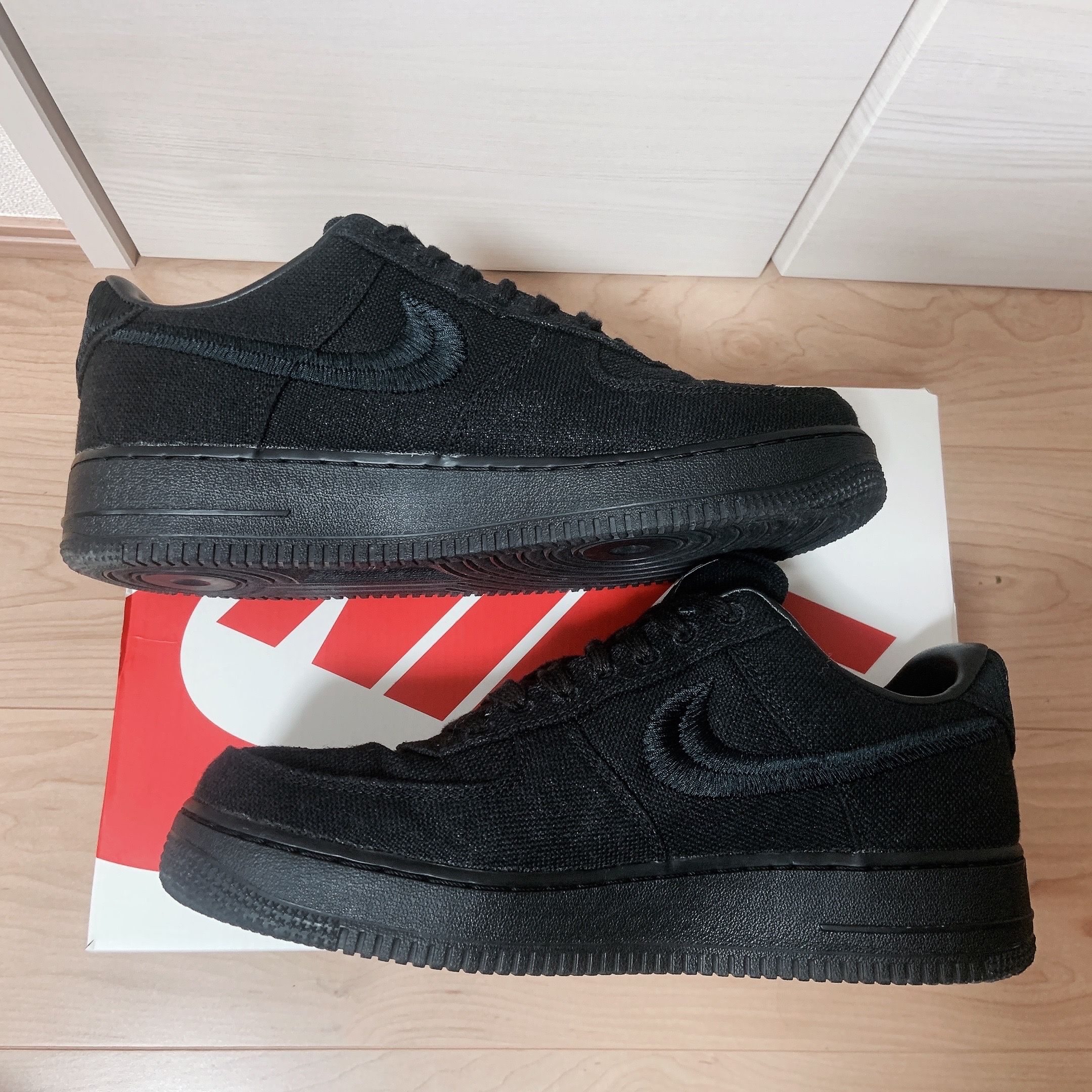 Stussy × Nike Air Force 1 Low "Triple Black"