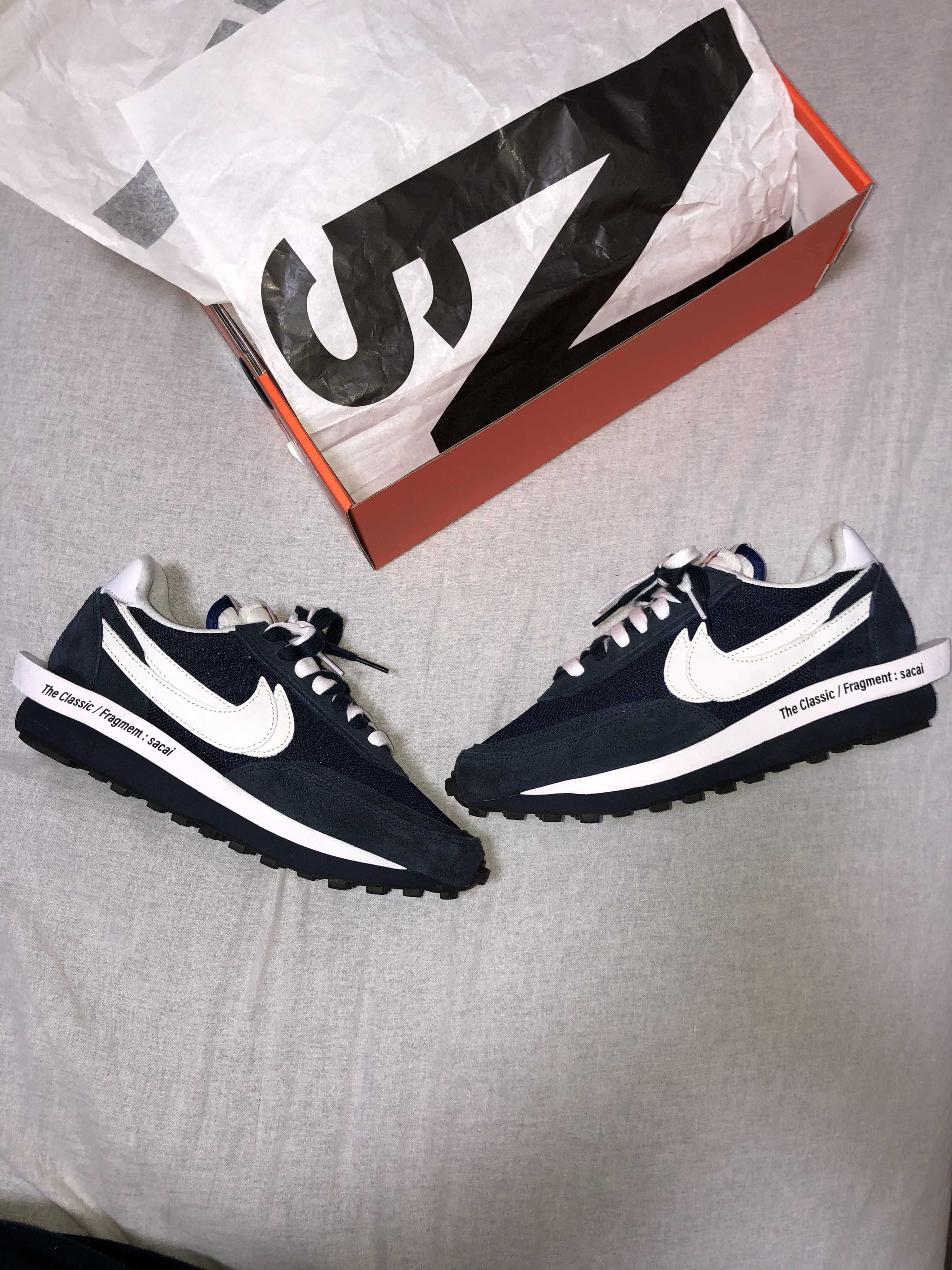 Fragment × sacai × Nike LD Waffle "Blackended Blue"