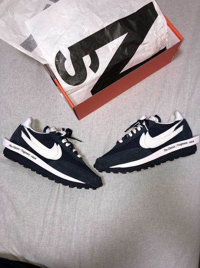 Fragment × sacai × Nike LD Waffle "Blackended Blue"