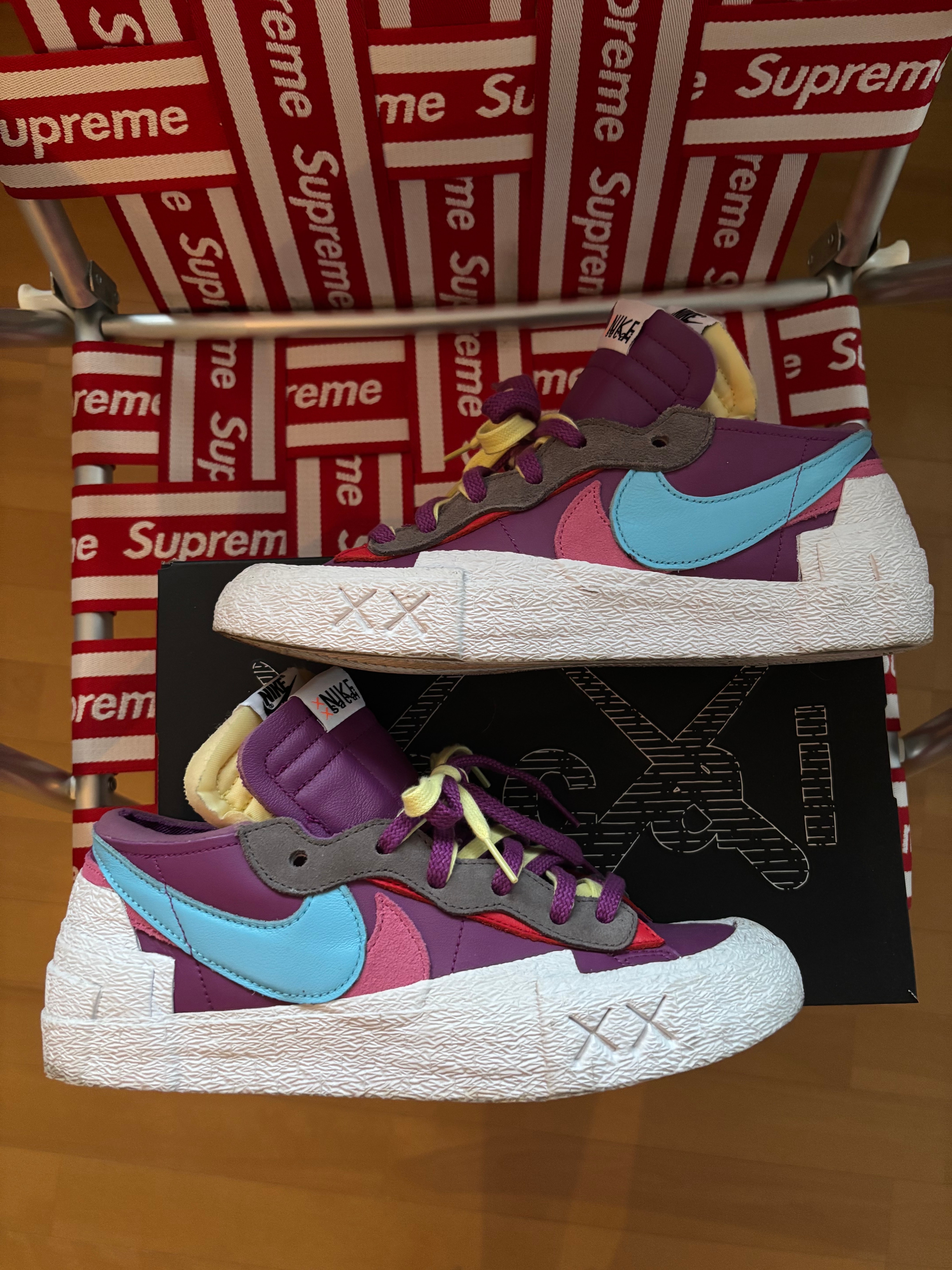 KAWS × sacai × Nike Blazer Low "Purple Dusk"