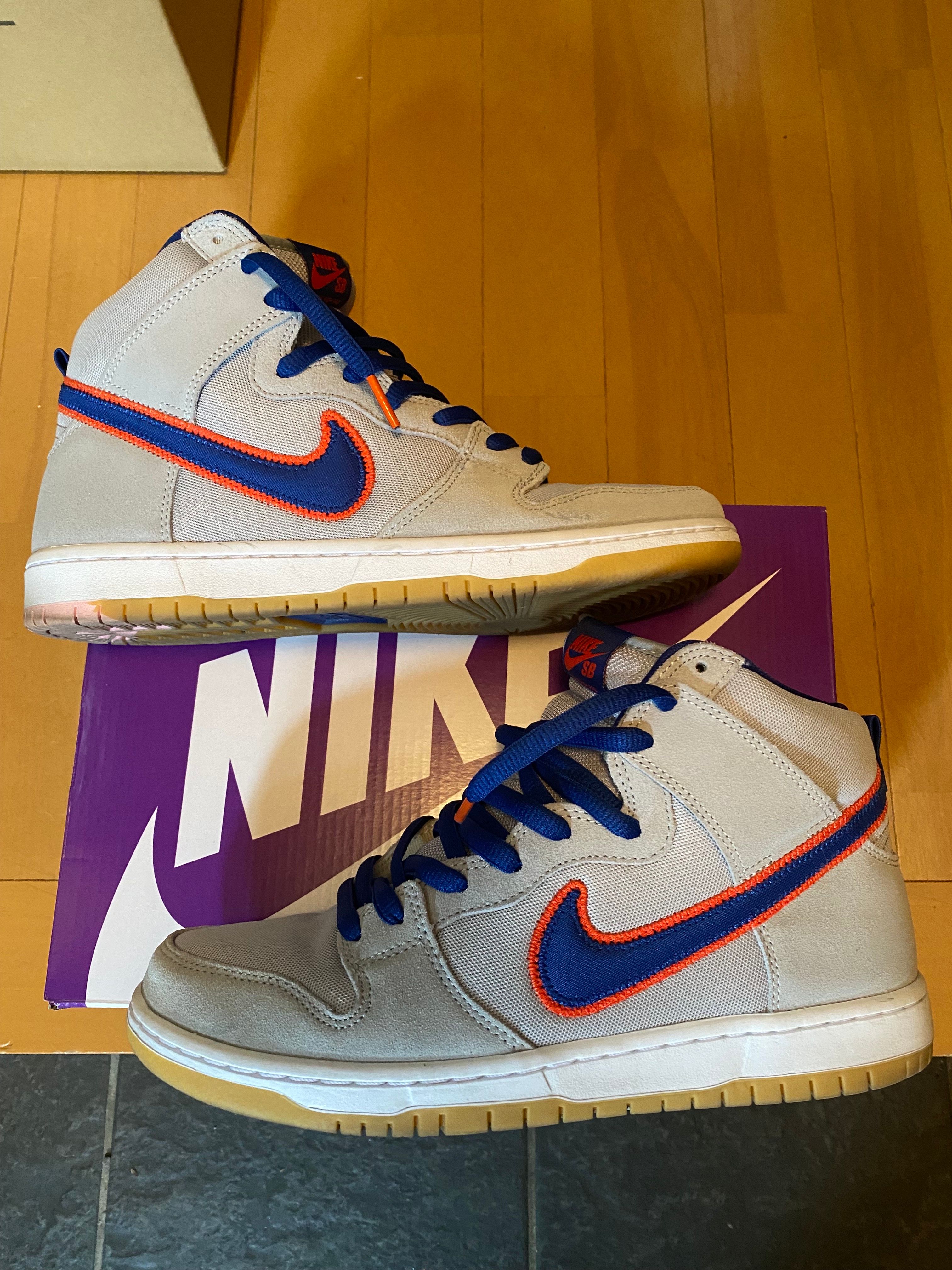 Nike SB Dunk High "Rush Blue and Team Orange/New York Mets"