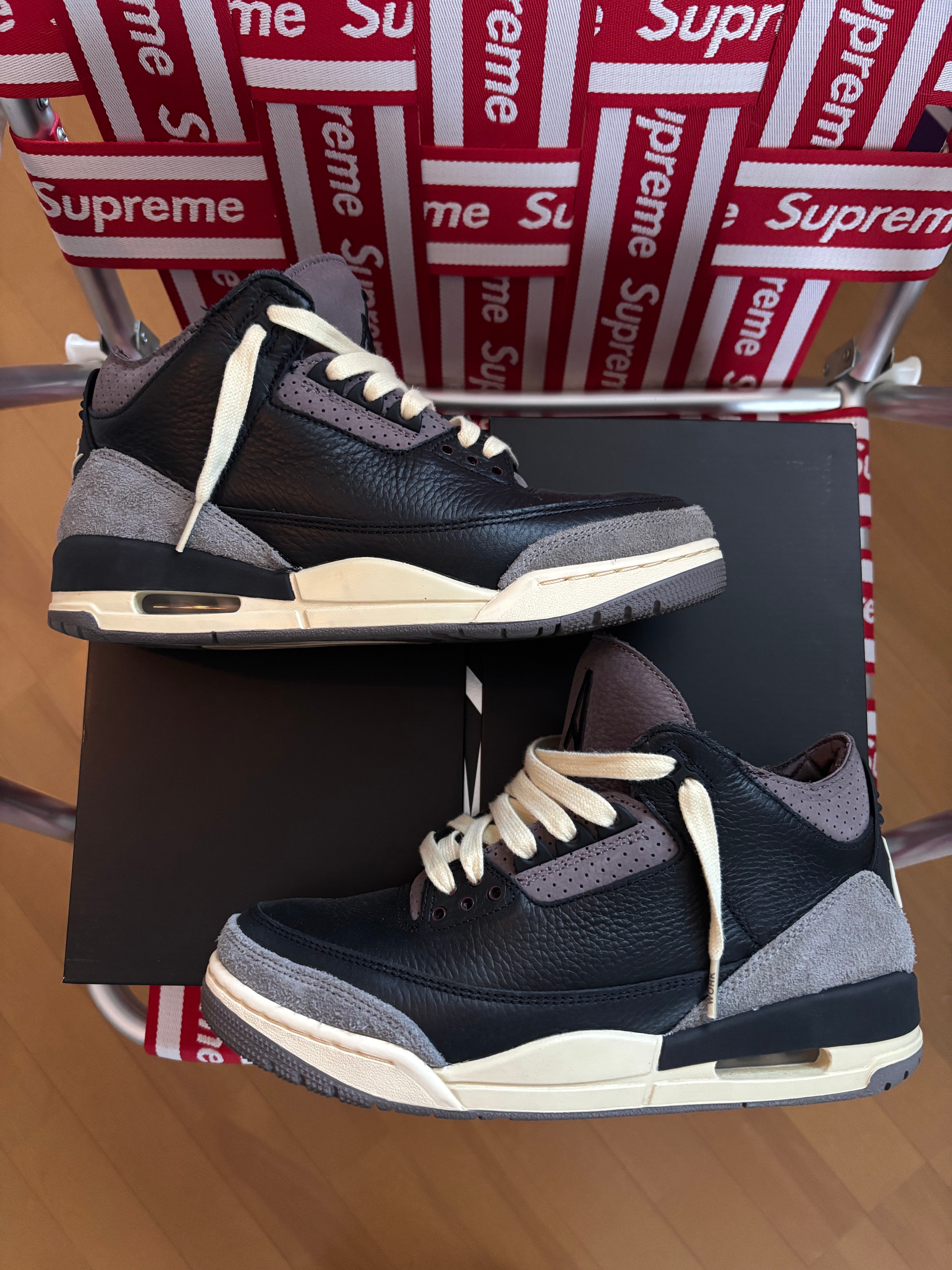 A Ma Maniere × Nike Women's Air Jordan 3 Retro OG SP "Black and Flat Pewter/WYWS"