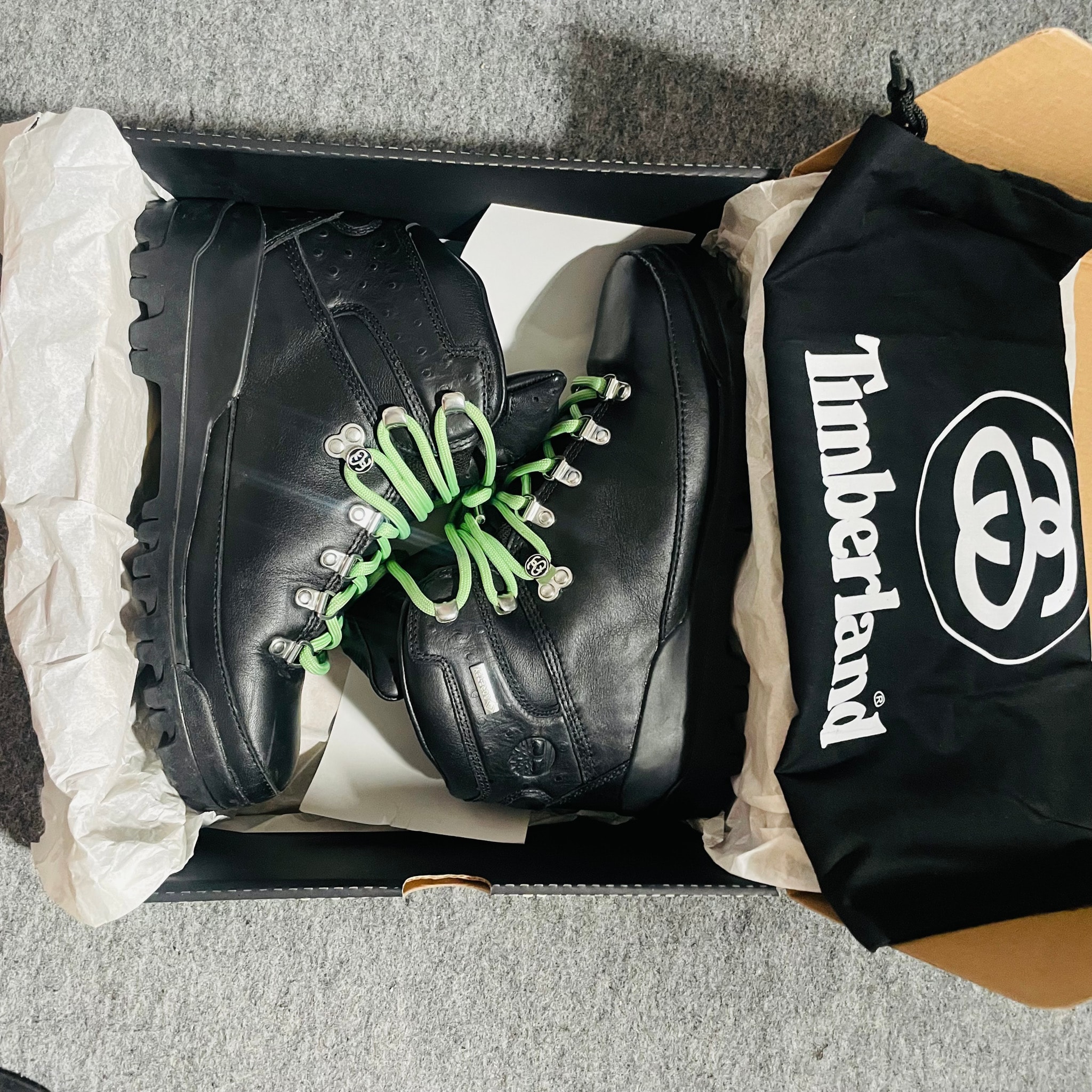 Stussy × Timberland GORE-TEX World Hiker Boot "Black"