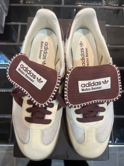 Wales Bonner × adidas Samba Pony Tonal Low "Cream White/Mystery Brown"