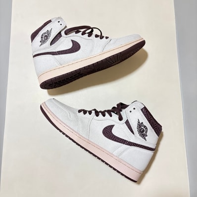 A Ma Maniere × Nike Air Jordan 1 Retro High OG "Sail and Burgundy"