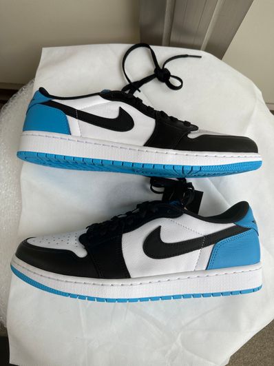 Nike Air Jordan 1 Low OG "Black and Dark Powder Blue/UNC"
