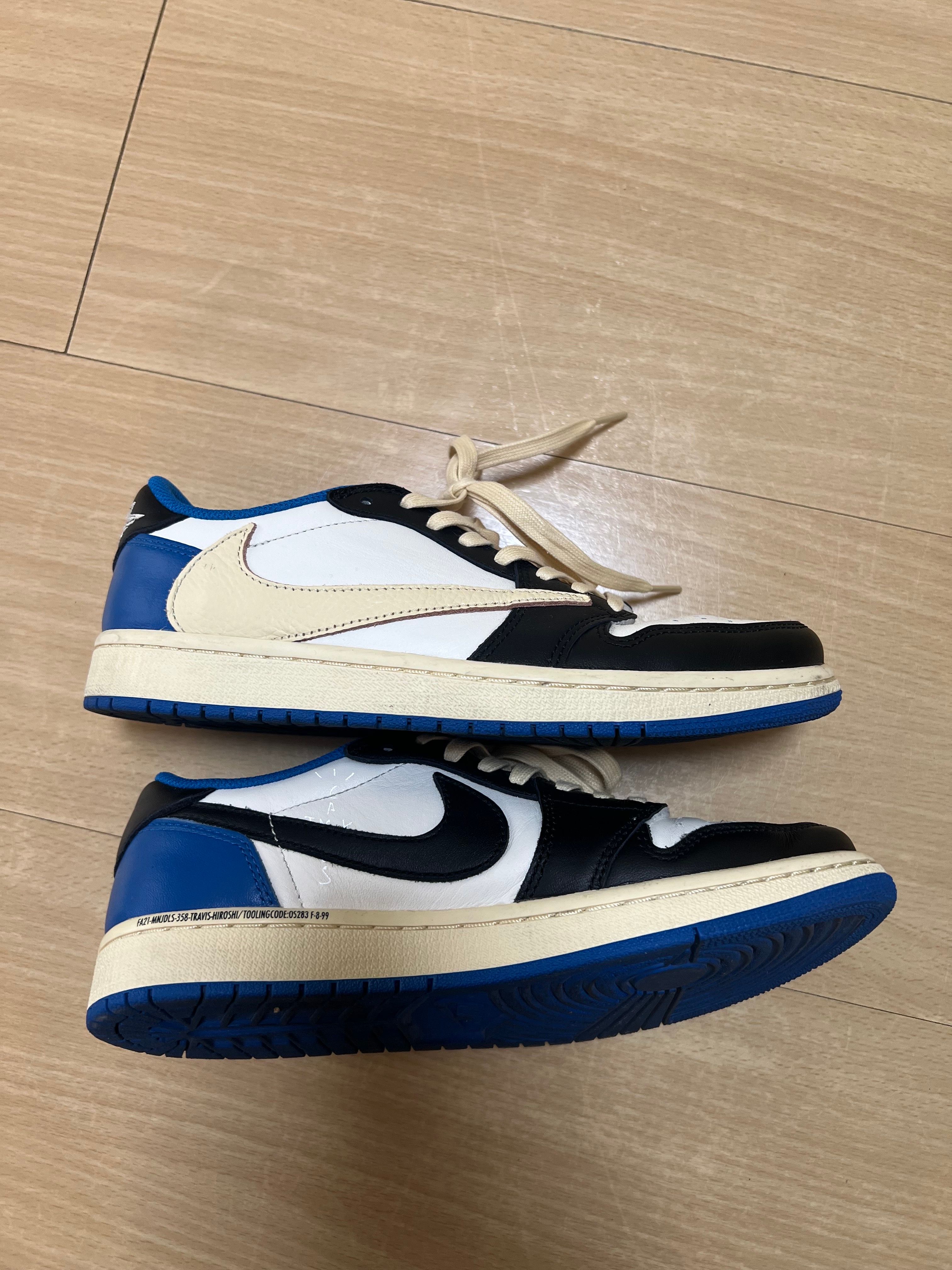 Travis Scott × fragment design × Nike Air Jordan 1 Low OG SP "Military Blue"
