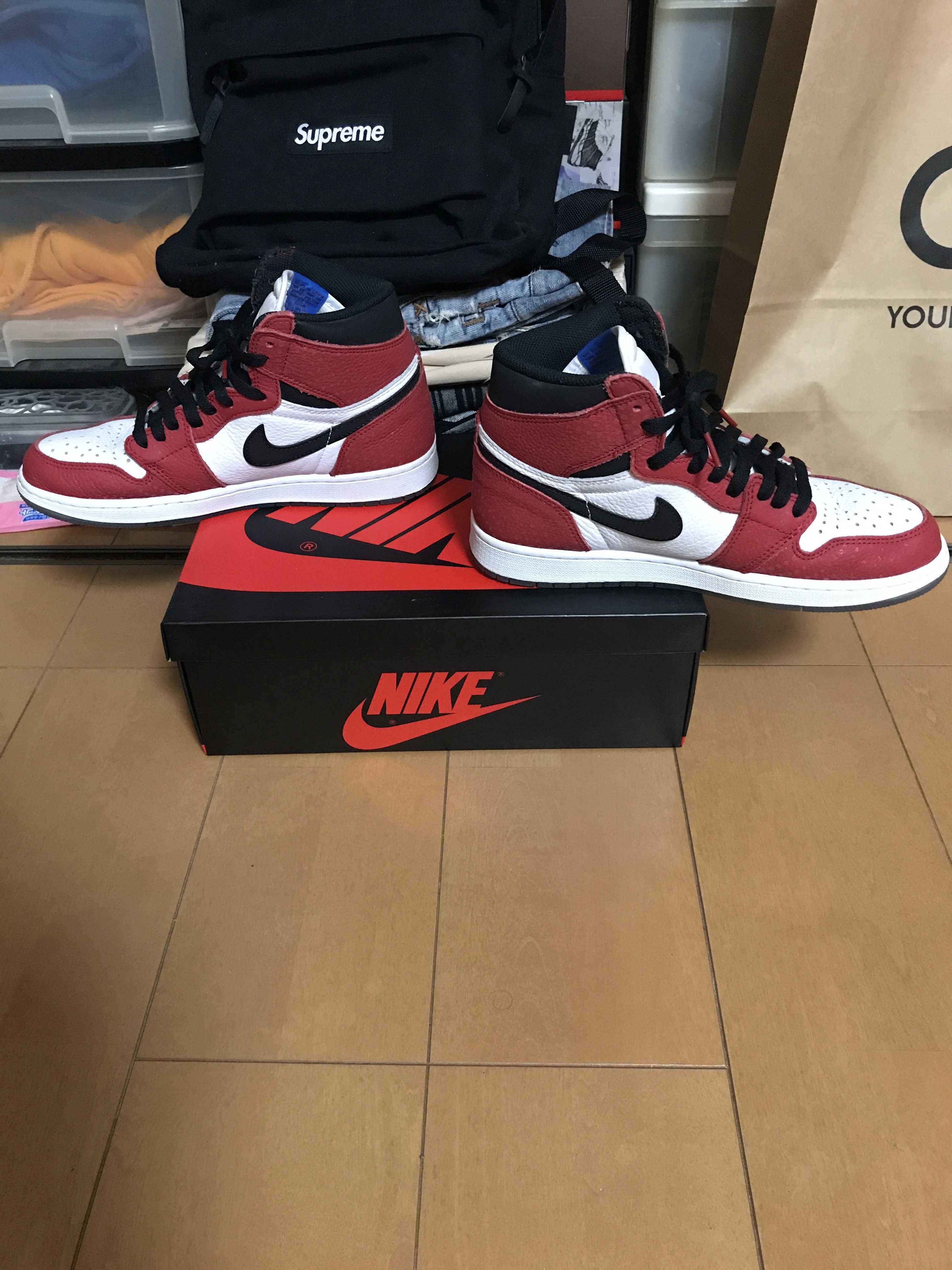 Spiderman × Nike Air Jordan 1 Origin Story "Gym Red/White/Photo Blue/Black"