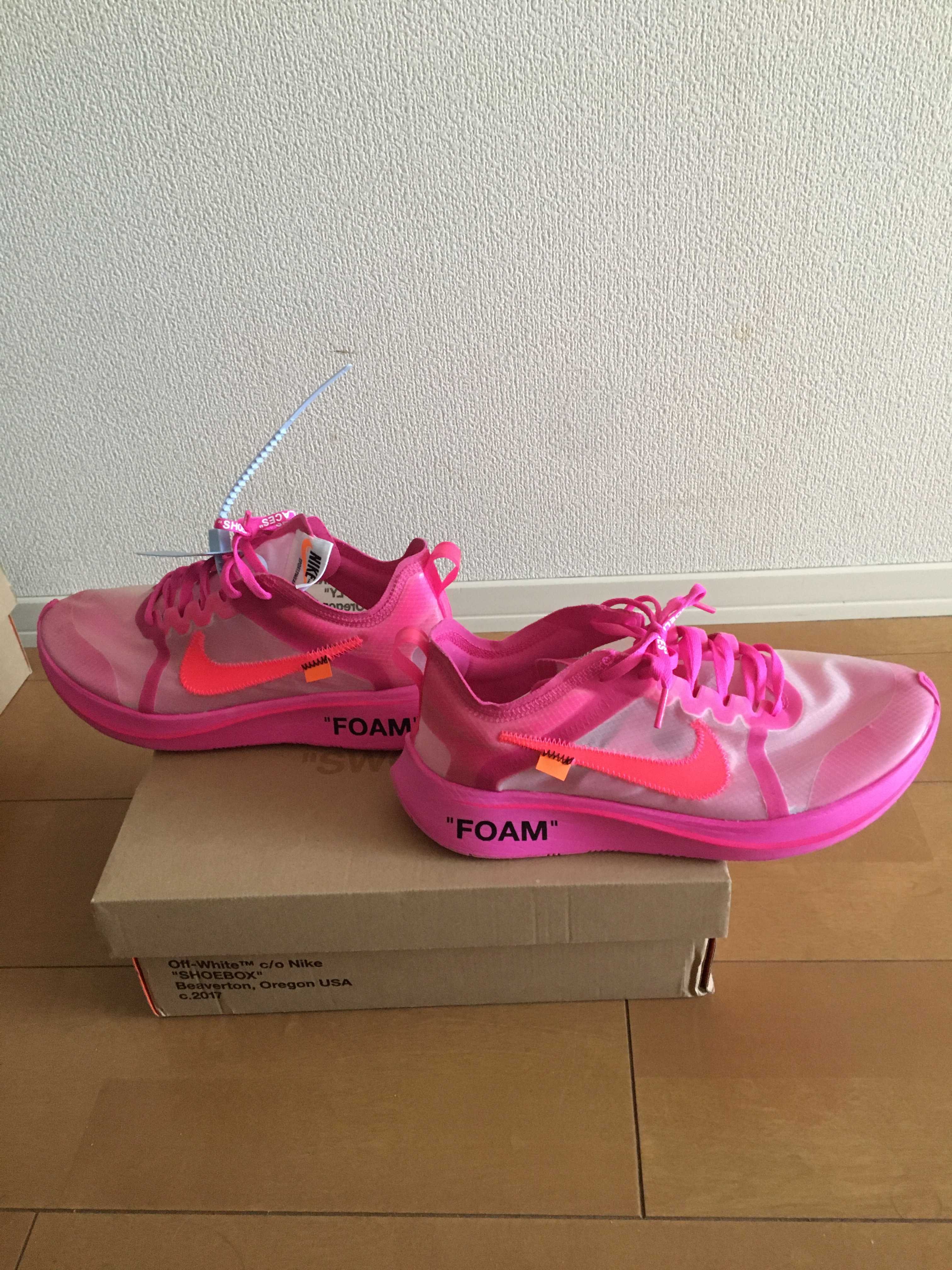 Off-White × Nike Zoom Fly "Pink"