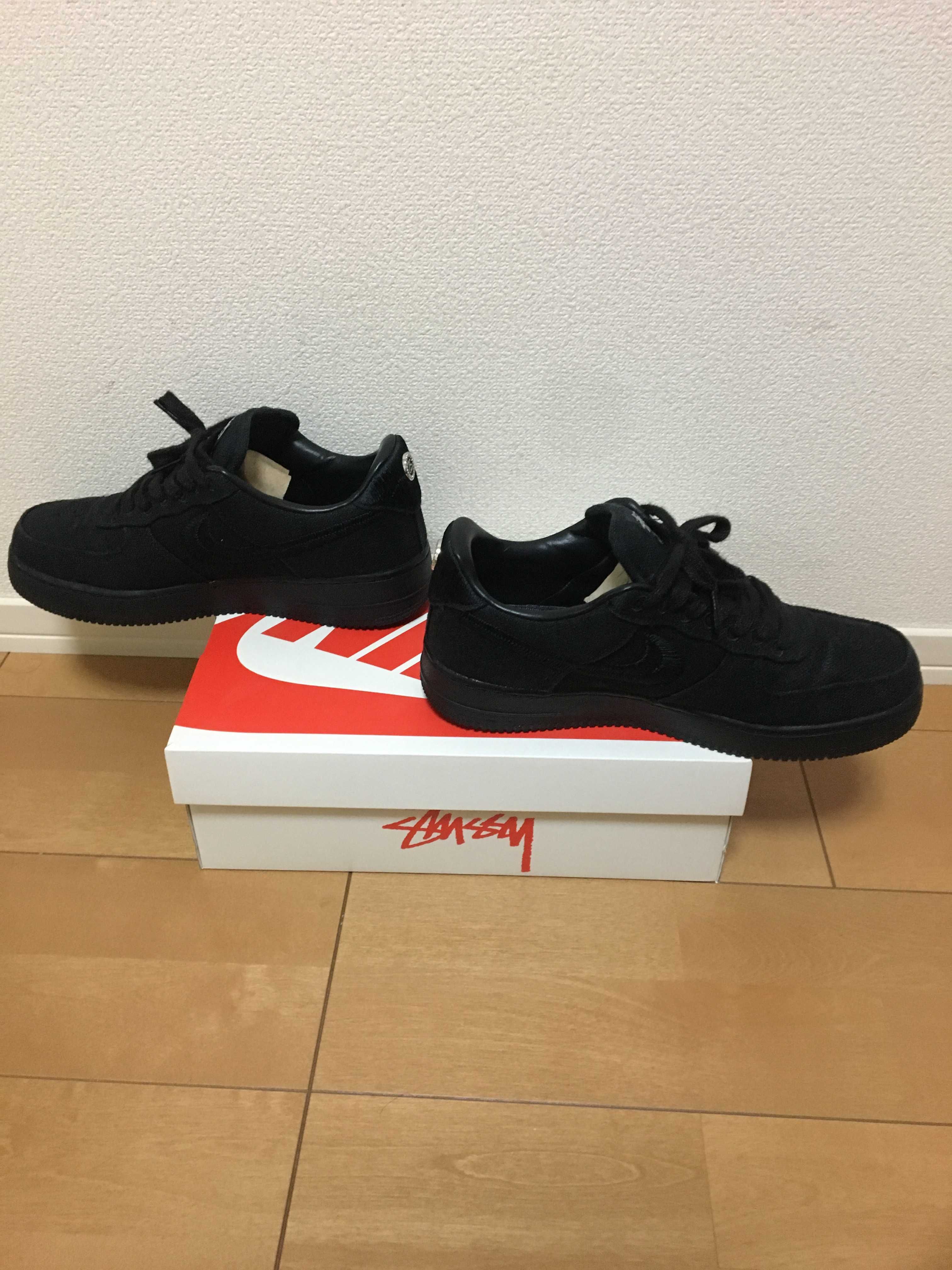 Stussy × Nike Air Force 1 Low "Triple Black"