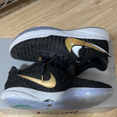 Nike Lebron 20 "Black/White/Pure Platinum/Metallic Gold"