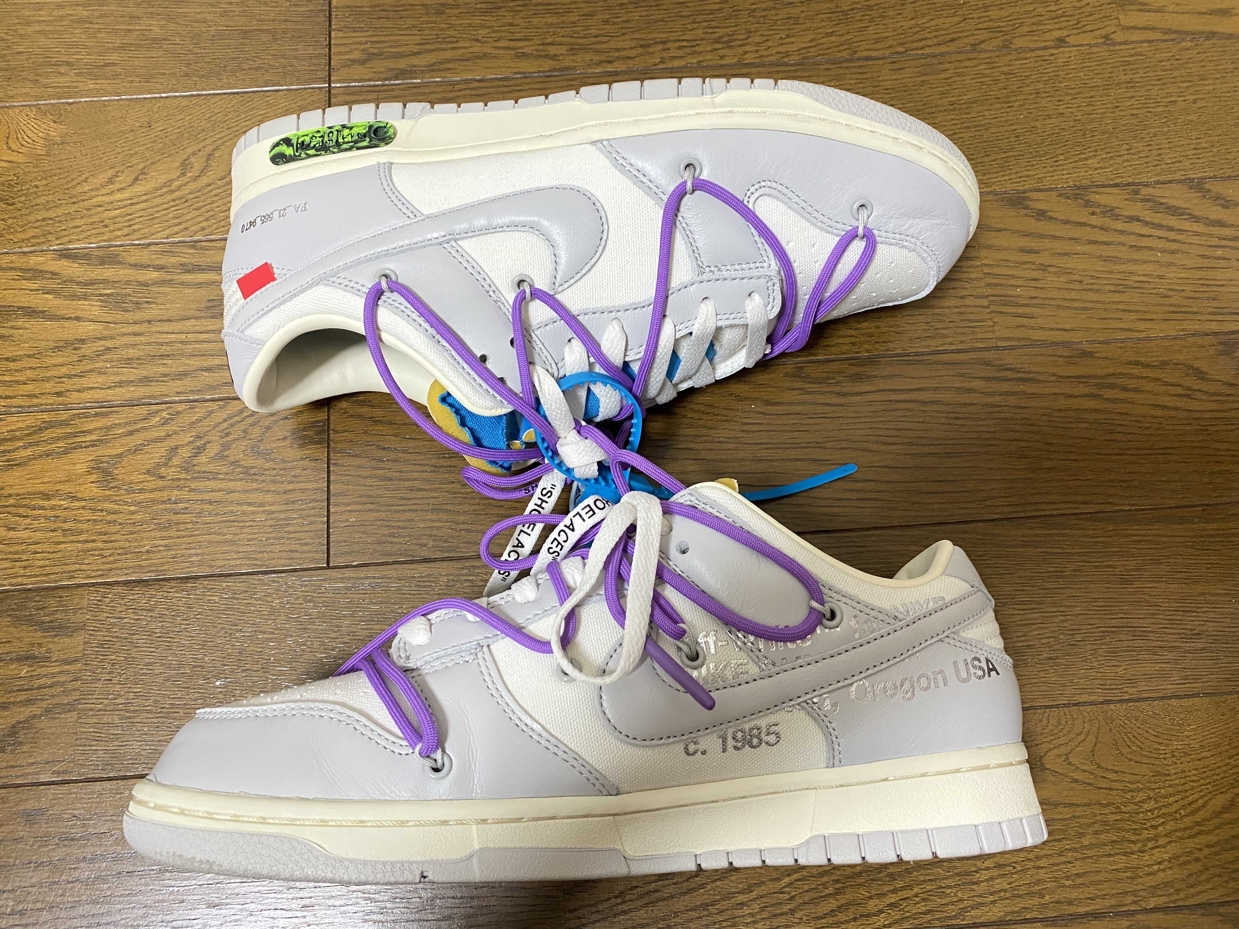 Off-White × Nike Dunk Low "Sail/Neutral Gray"