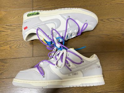 Off-White × Nike Dunk Low "Sail/Neutral Gray"