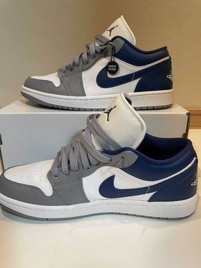 Nike Women's Air Jordan 1 Low "Grey and Blue"