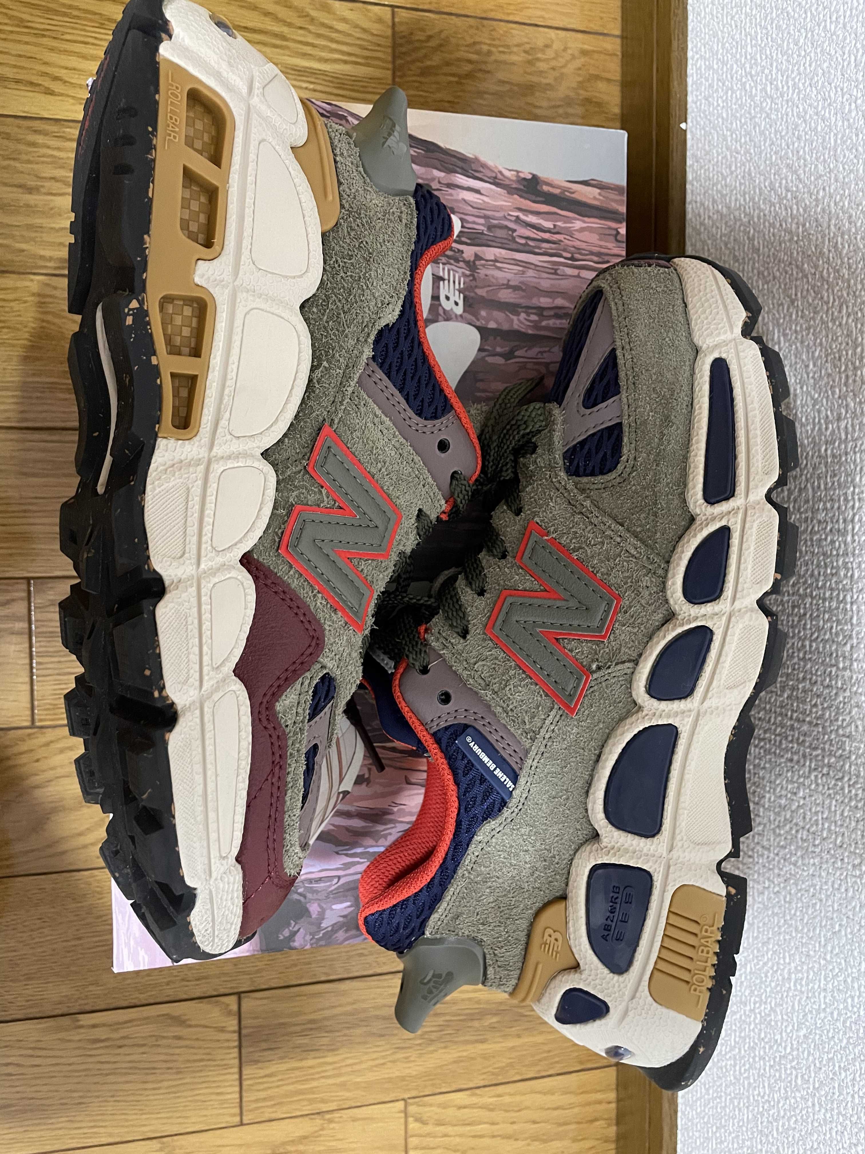 Salehe Bembury × New Balance 574 Yurt "Olive/Red"