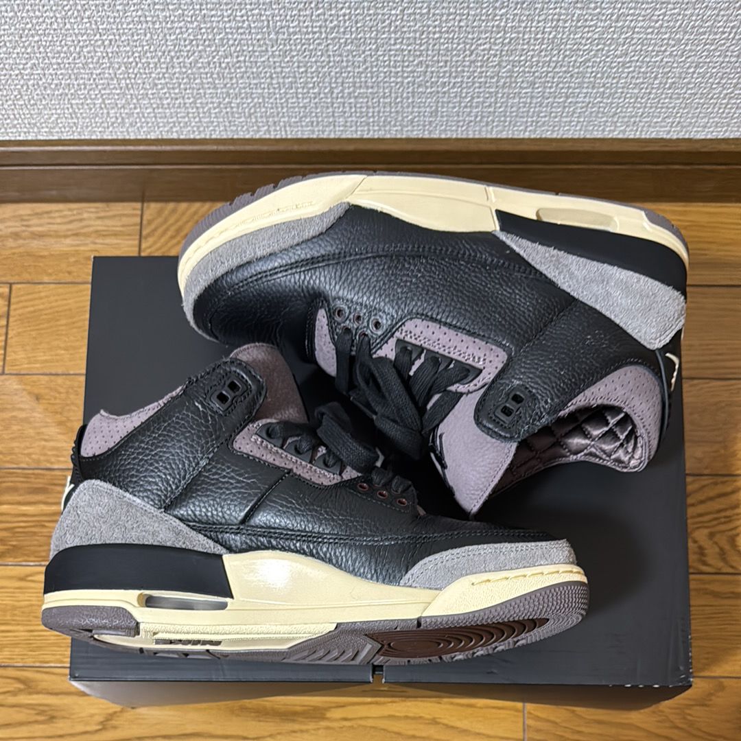 A Ma Maniere × Nike Women's Air Jordan 3 Retro OG SP "Black and Flat Pewter/WYWS"