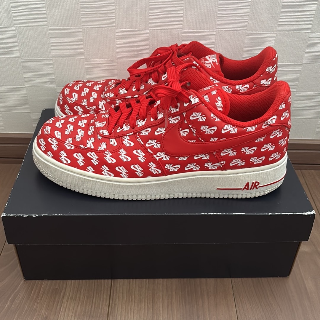 Nike Air Force 1 Low "All Over Logo Red"