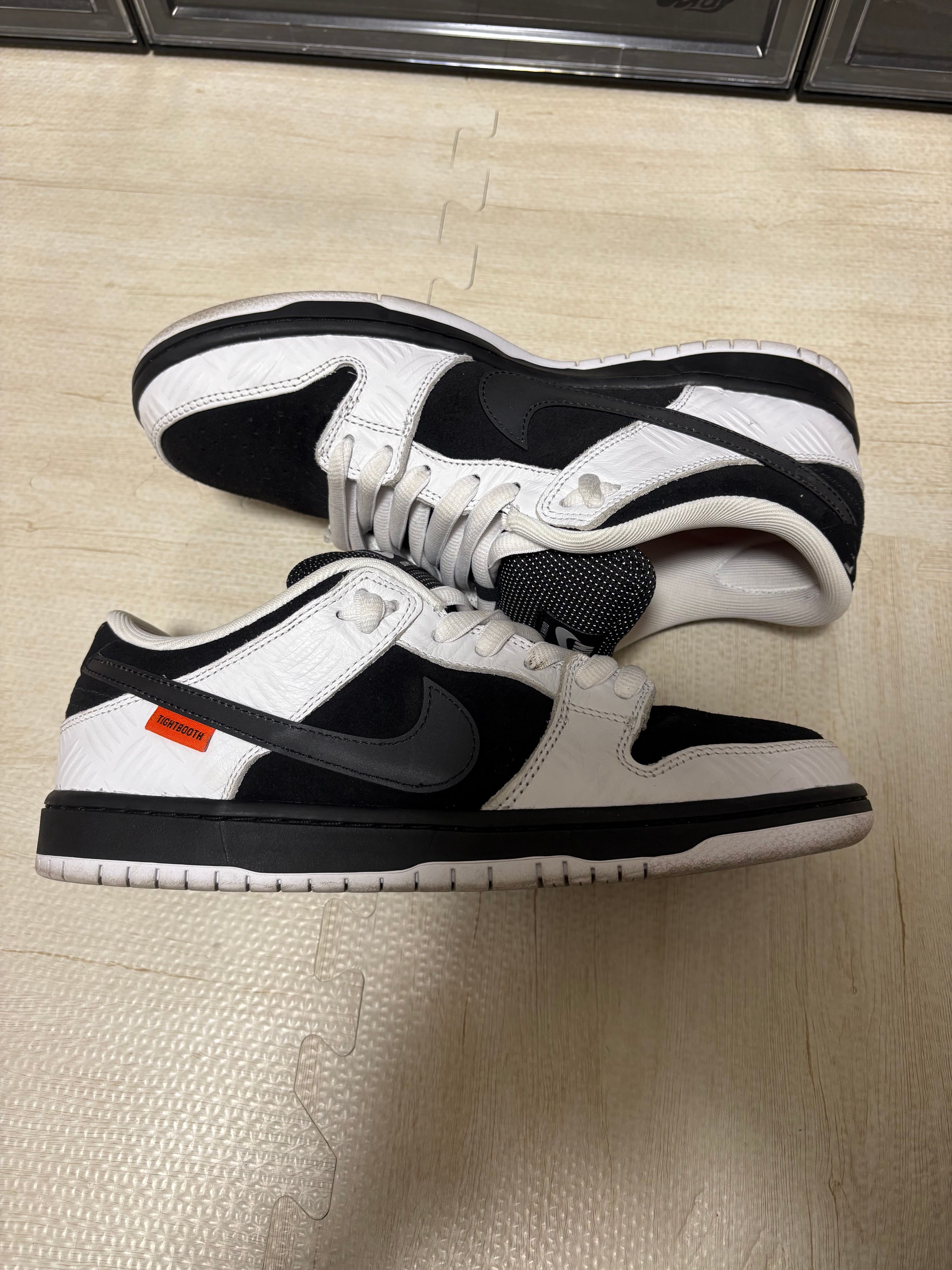 TIGHTBOOTH × Nike SB Dunk Low Pro QS "Black and White"