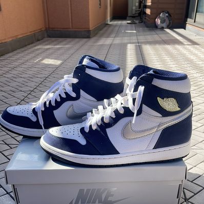 Nike Air Jordan 1 High OG CO.JP "White/Midnight Navy" (2020)(ブリーフケースなし)
