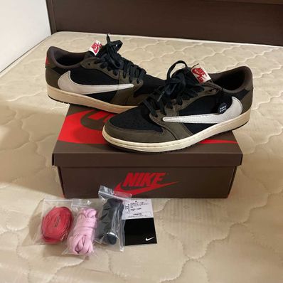 Travis Scott × Nike Air Jordan 1 Low OG SP-T "Black/Dark Mocha"