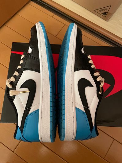 Nike Air Jordan 1 Low OG "Black and Dark Powder Blue/UNC"