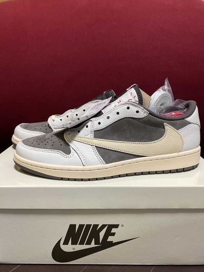 Travis Scott × Nike Air Jordan 1 Low OG SP "Reverse Mocha/Sail and Ridgerock"