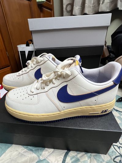 Nike Women's Air Force 1 '07 "Sail/Pale Vanilla/Gold Suede/Deep Royal Blue"