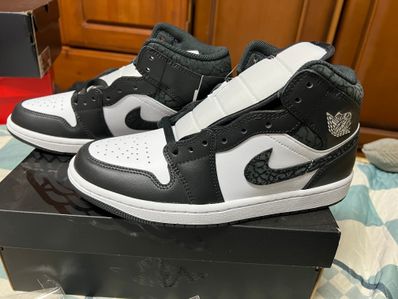 Nike Air Jordan 1 Mid "Panda Elephant/Safari"