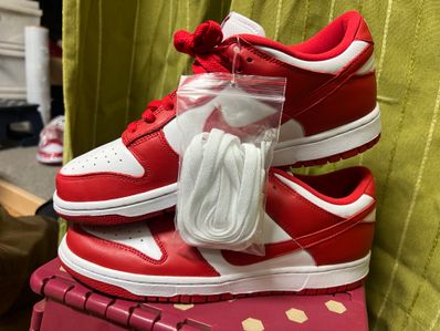 Nike Dunk Low SP "White and University Red"