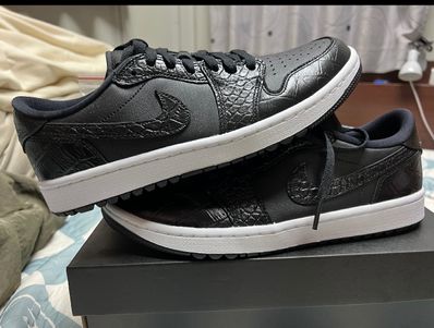 Nike Air Jordan 1 Low Golf "Black Crocodile Skin"