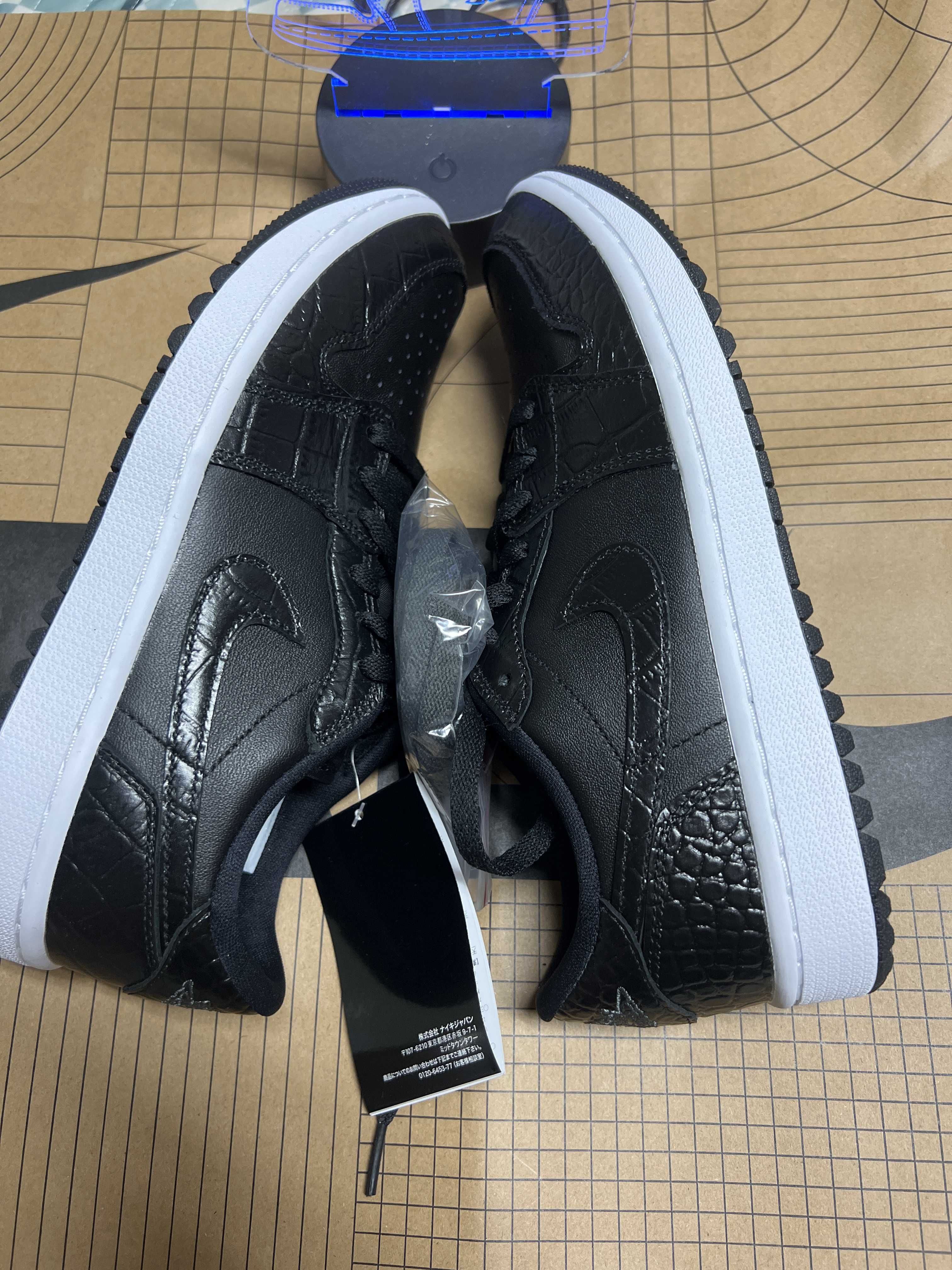 Nike Air Jordan 1 Low Golf "Black Crocodile Skin"
