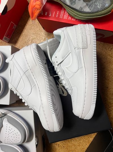 Nike Women's Air Force 1 Low Shadow "Triple White"