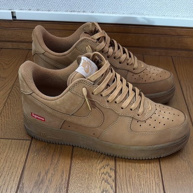 Supreme × Nike Air Force 1 Low "Flax/Wheat"