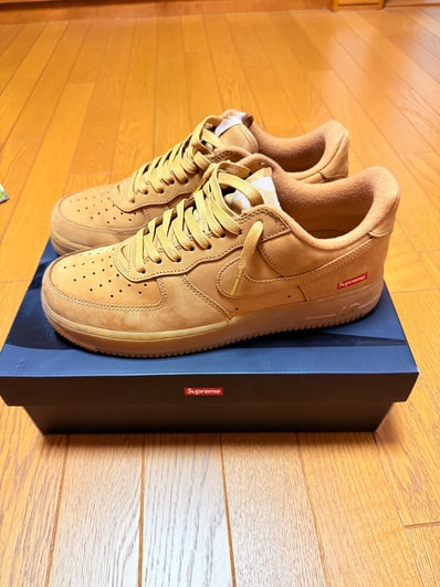 Supreme × Nike Air Force 1 Low "Flax/Wheat"