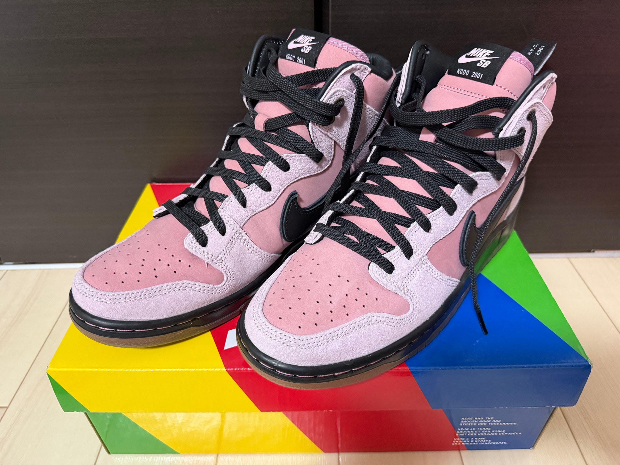 KCDC Brooklyn Skateshop × Nike SB Dunk High "Pink/Black"