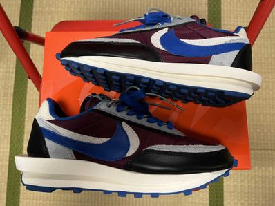 UNDERCOVER × sacai × Nike LD Waffle "Night Maroon/Pale Ivory-Ground Grey-Team Royal"