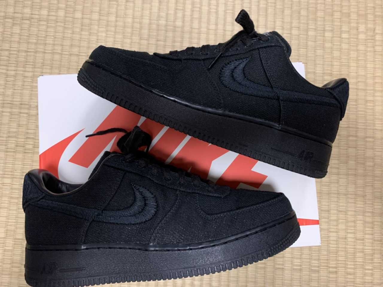 Stussy × Nike Air Force 1 Low "Triple Black"