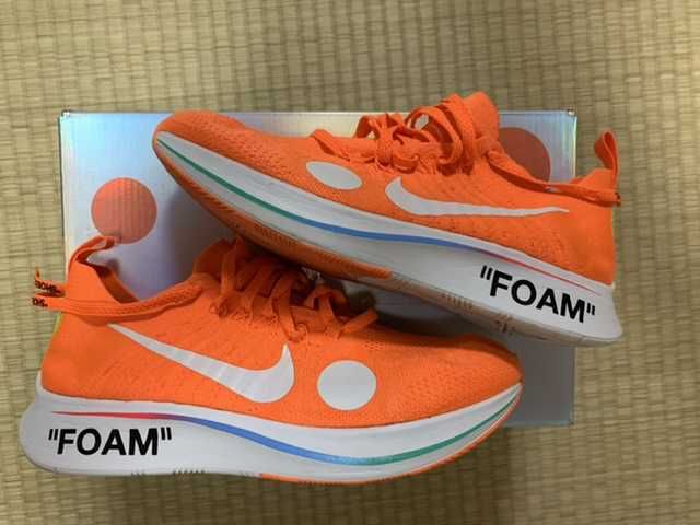 Off-White × Nike Zoom Fly Mercurial Flyknit "Total Orange/White/Volt"