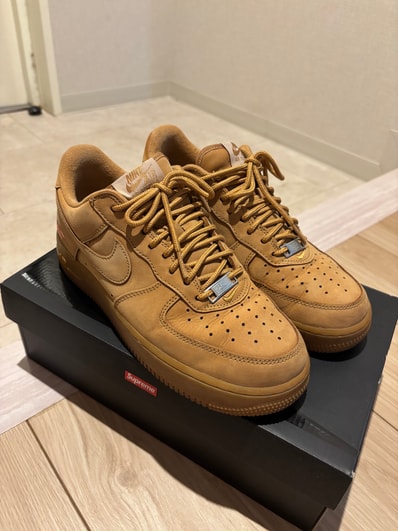Supreme × Nike Air Force 1 Low "Flax/Wheat"