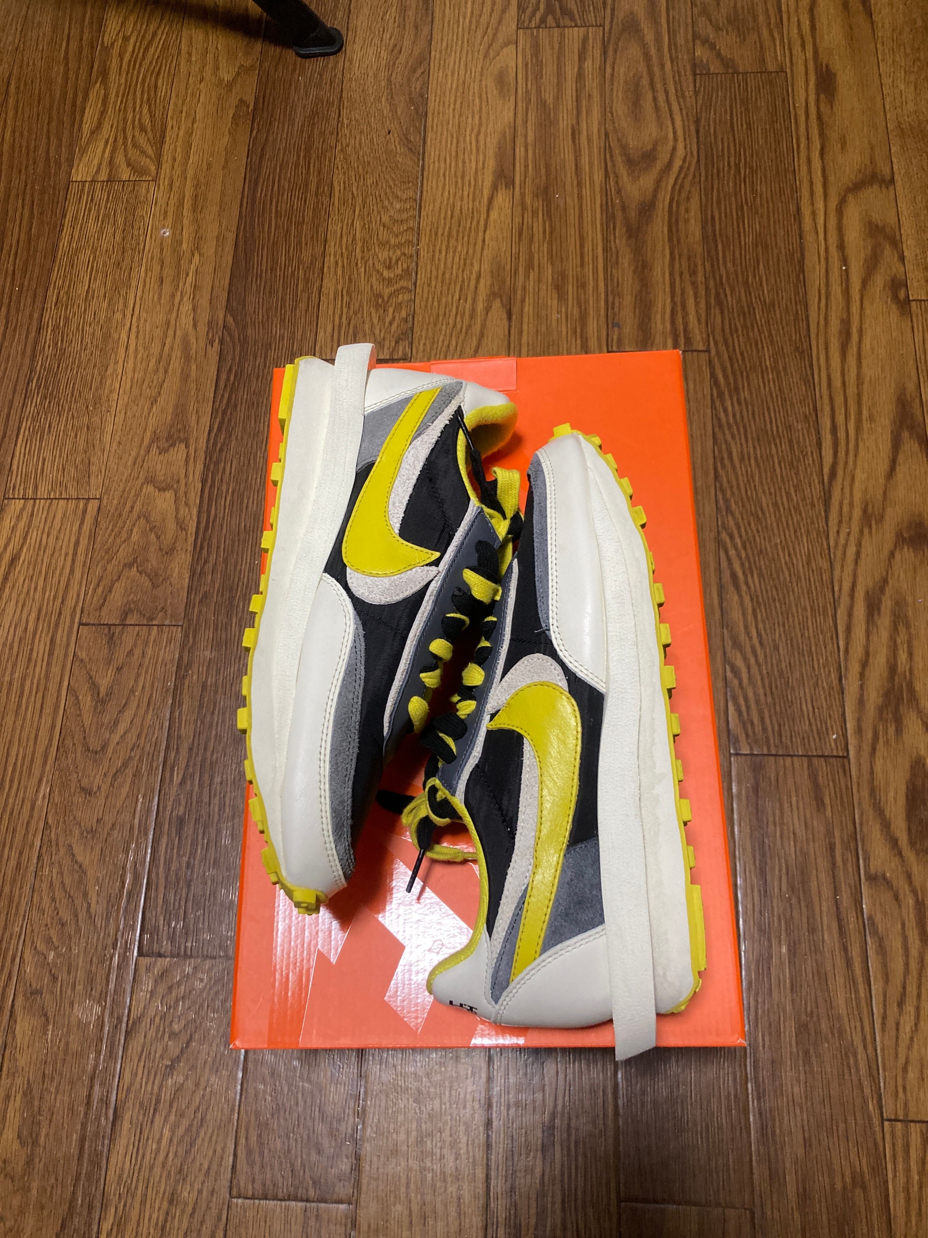 UNDERCOVER × sacai × Nike LD Waffle "Black/Sail-Dark Grey-Bright Citron"