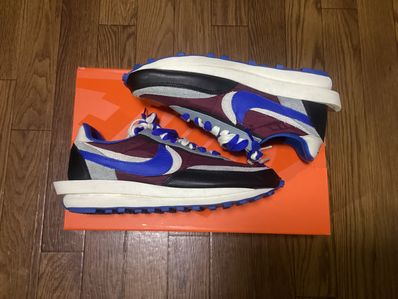 UNDERCOVER × sacai × Nike LD Waffle "Night Maroon/Pale Ivory-Ground Grey-Team Royal"